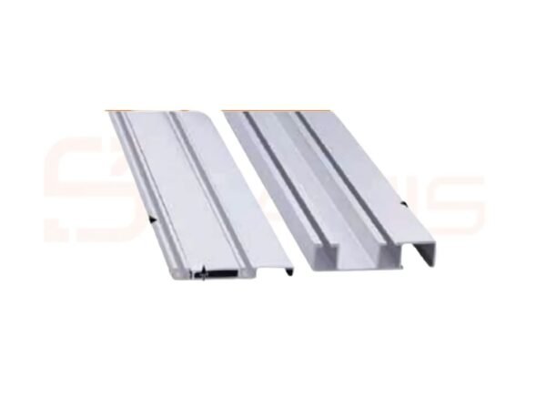 Wardrobe sliding rails with shock absorbers