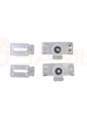 Sliding wardrobe wheels without adjustment
