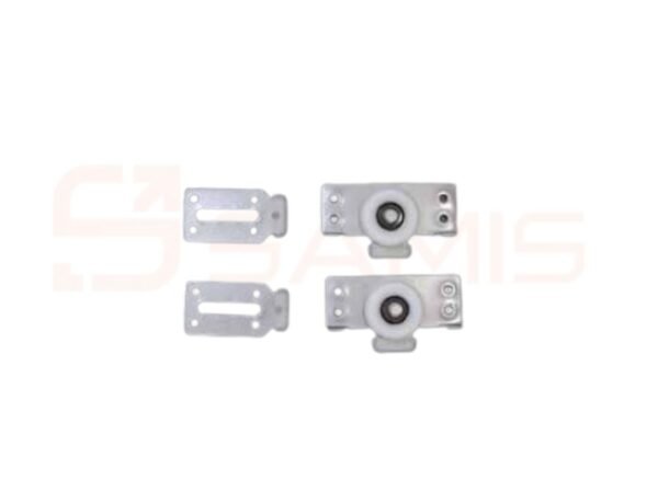 Sliding wardrobe wheels without adjustment