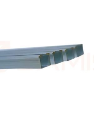 Wardrobe sliding rails with shock absorbers